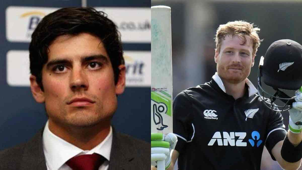 Alastair Cook and Martin Guptill