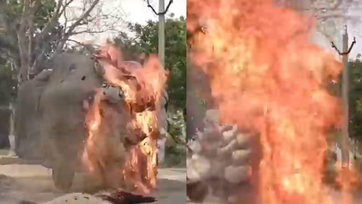 Hapur Tractor Fire