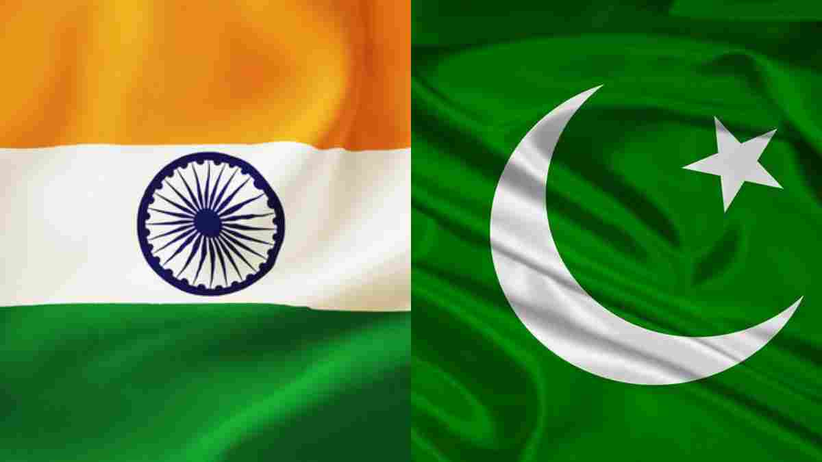 India and Pakistan flag India and Pakistan flag