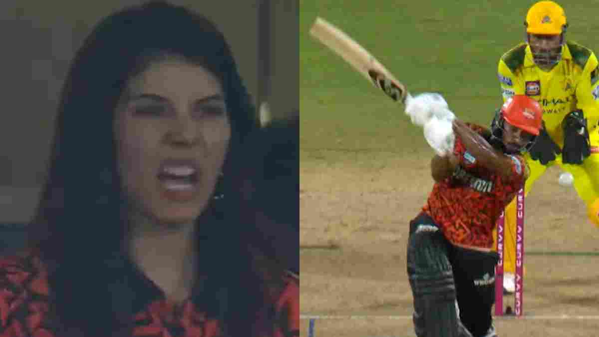 Kavya Maran's reaction goes viral after Kamindu Mendis misses free hit