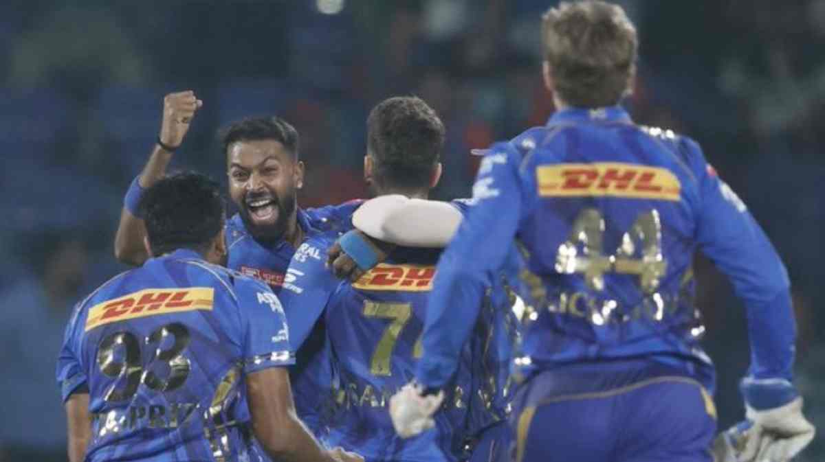 MI beat DC by 12 runs MI beat DC by 12 runs