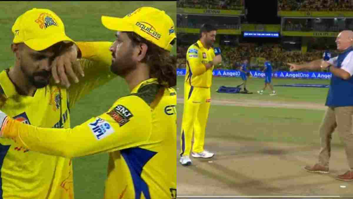 MS Dhoni after the toss