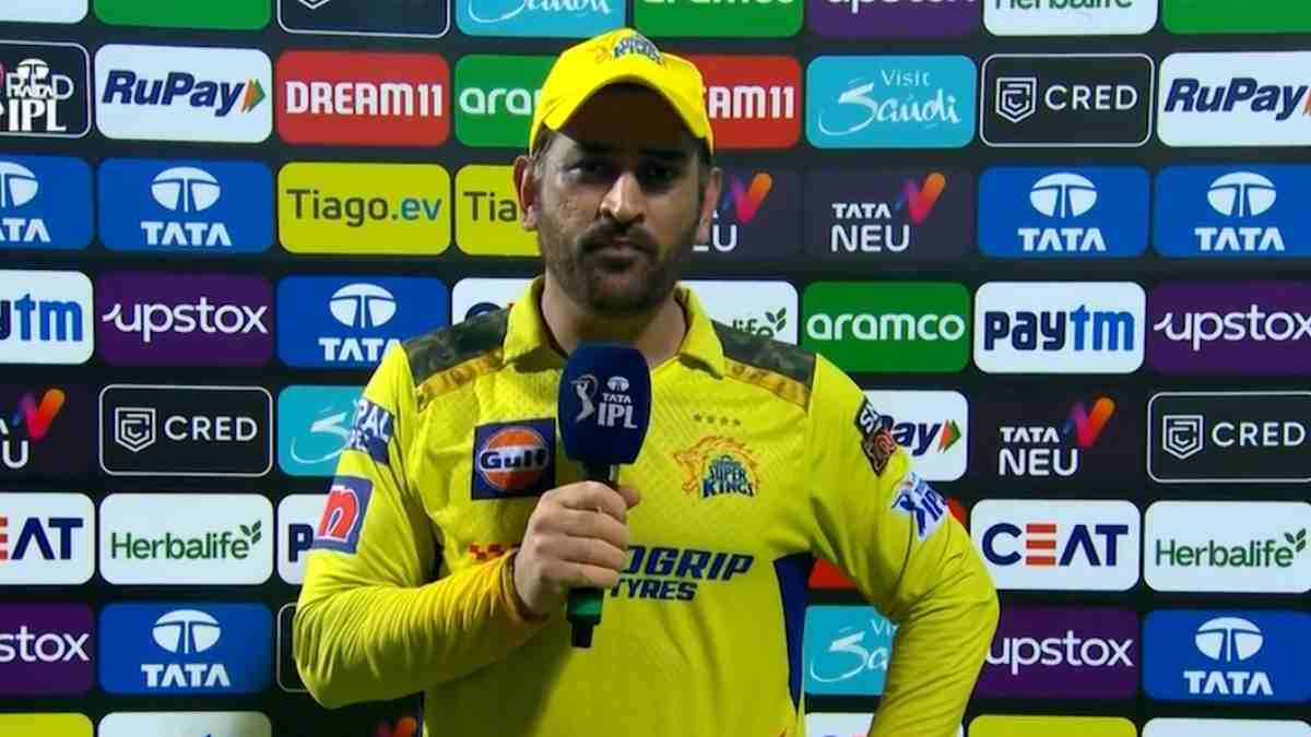 MS Dhoni in post-match presentation