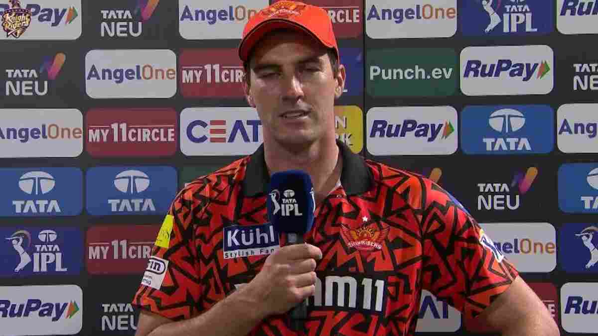 Pat Cummins in post-match presentation after MI vs SRH match