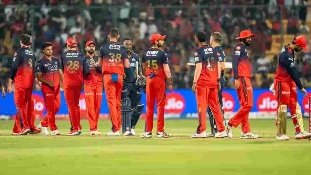 RCB slip to third position in IPL points table