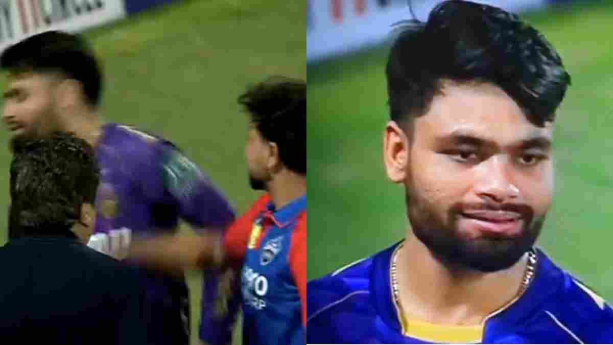 Rinku Singh gets slapped by Kuldeep Yadav