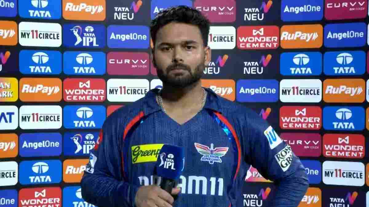 Rishabh Pant in post-match presentation after LSG vs DC match