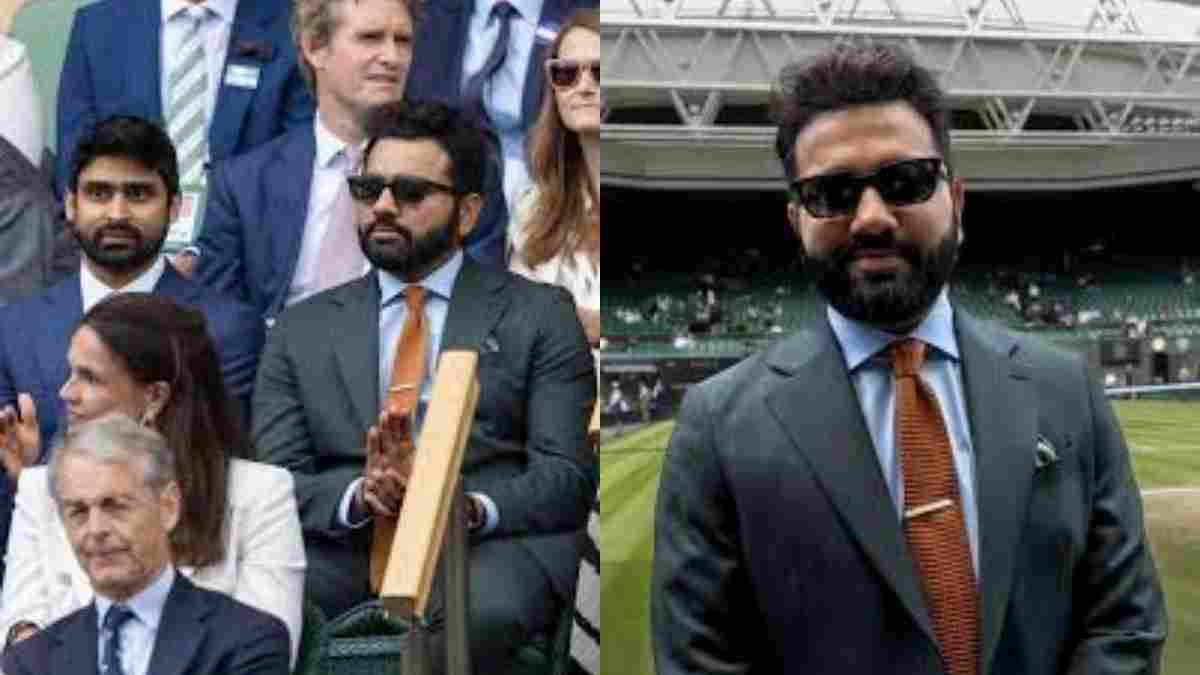 Rohit Sharma at Wimbledon 2024
