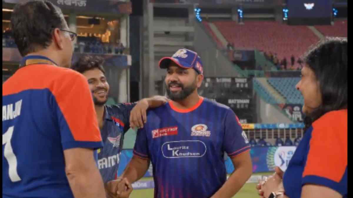 Rohit Sharma teasing Sanjiv Goenka