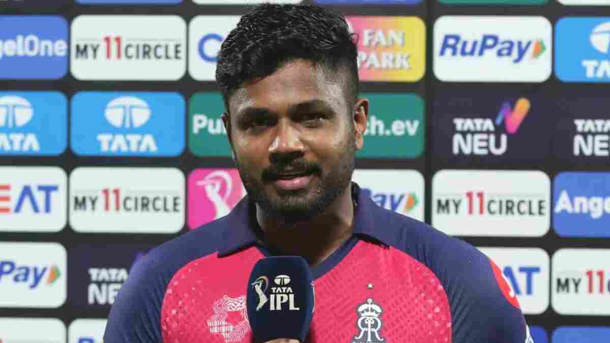Sanju Samson in post-match presentation