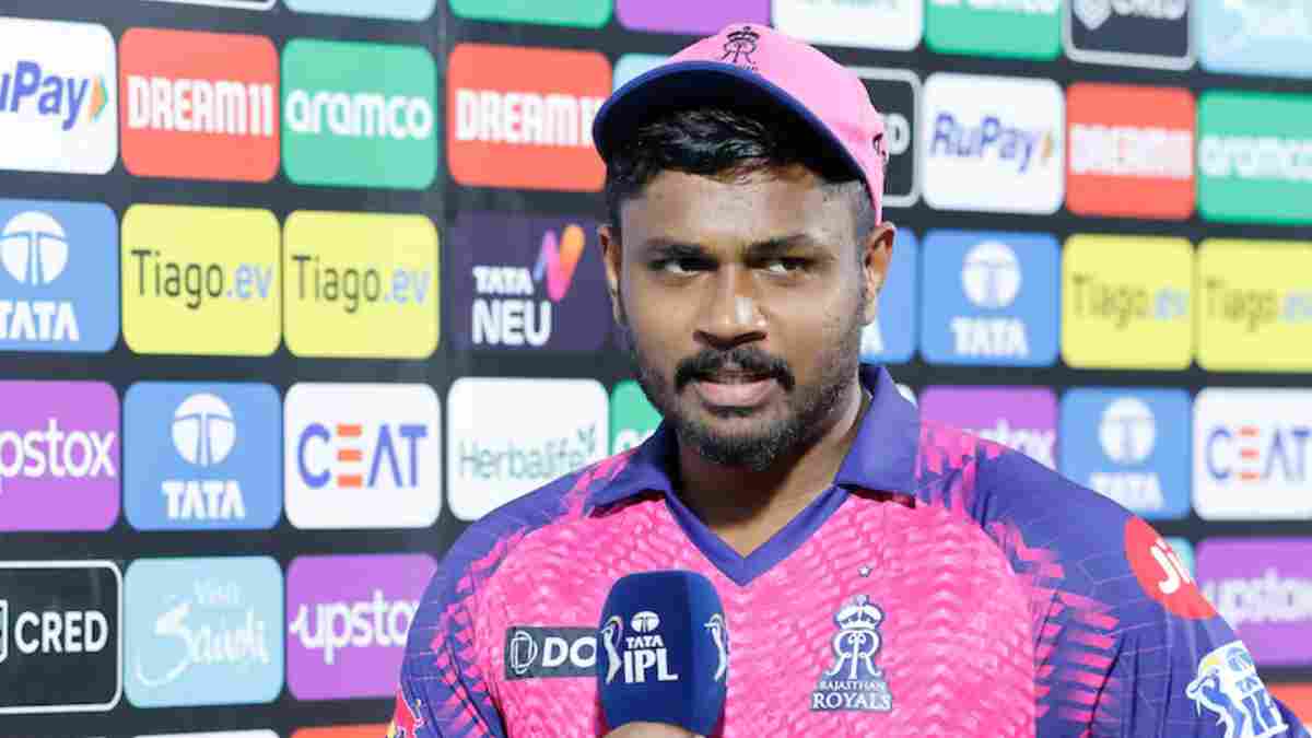 Sanju Samson in post-match presentation