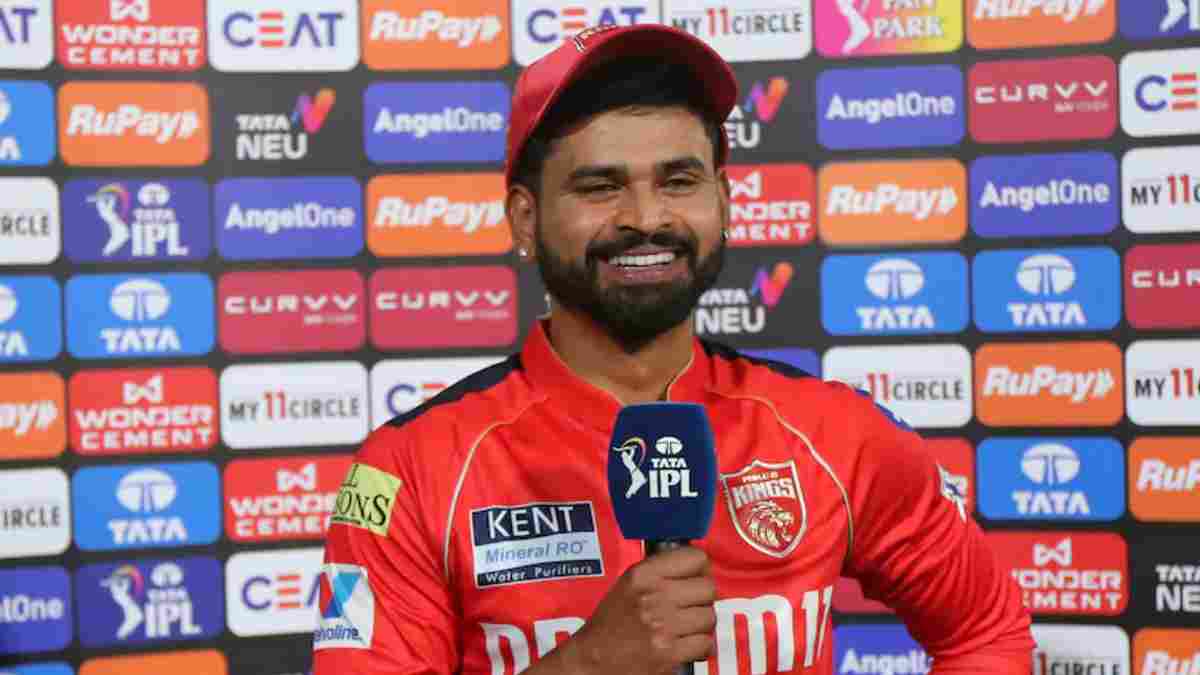 Shreyas Iyer in post-match presentation