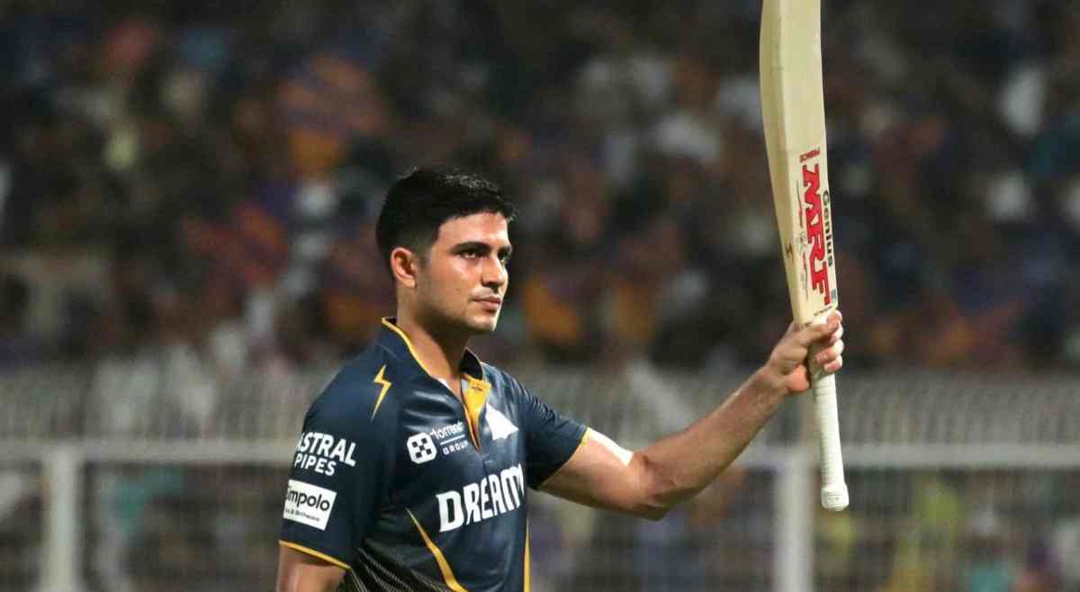 Shubman Gill smashed 90 runs against KKR