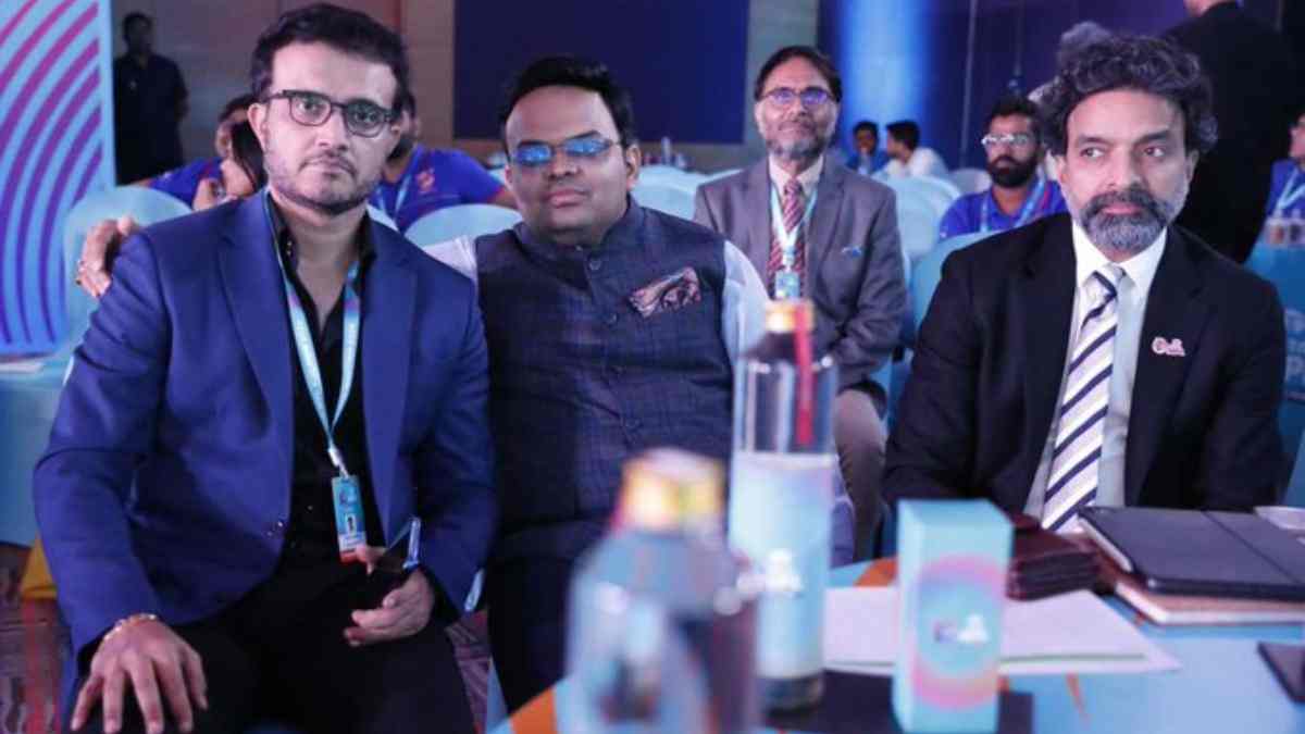 Sourav Ganguly with Jay Shah