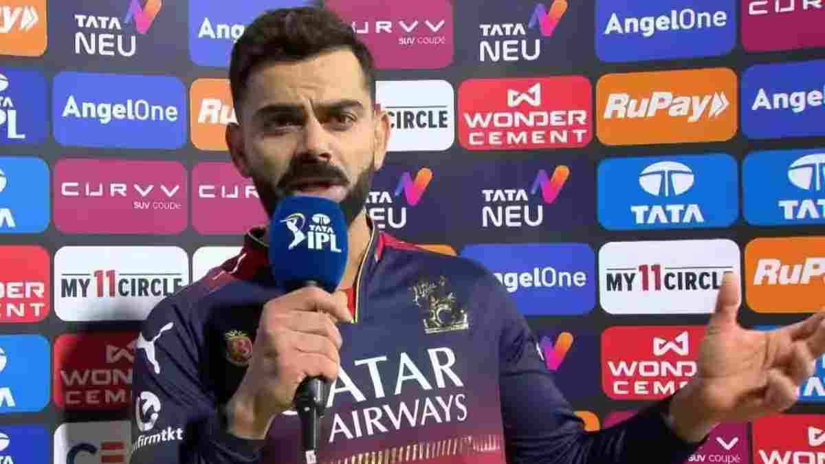Virat Kohli after RCB vs RR match