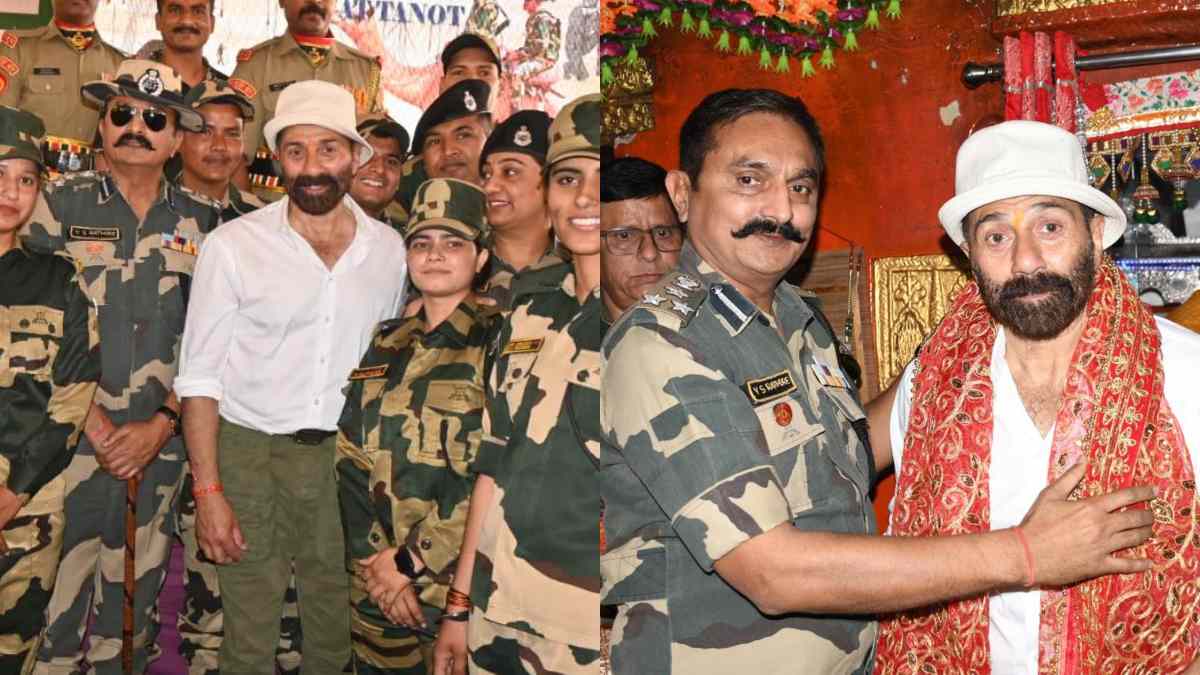 Sunny Deol Seeks Blessings At Tannot Mata Temple And Dances With BSF Ahead Of ‘Jaat’ Release