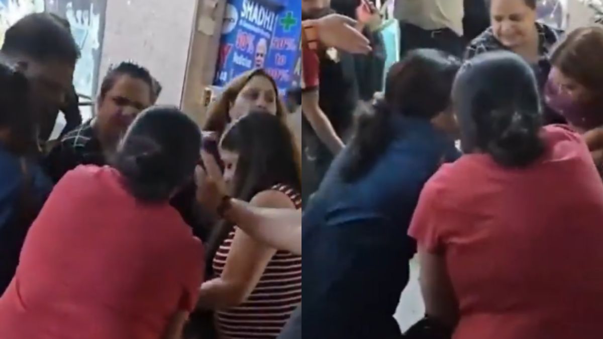 Caught On Cam: ‘Maa Ko Gaali…’ Noida Woman Pulls Hair, Pins Down Another In Society Clash Over Insult To Mother Caught On Cam: ‘Maa Ko Gaali…’ Noida Woman Pulls Hair, Pins Down Another In Society Clash Over Insult To Mother