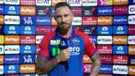 Faf du Plessis in post-match presentation after MI vs DC match
