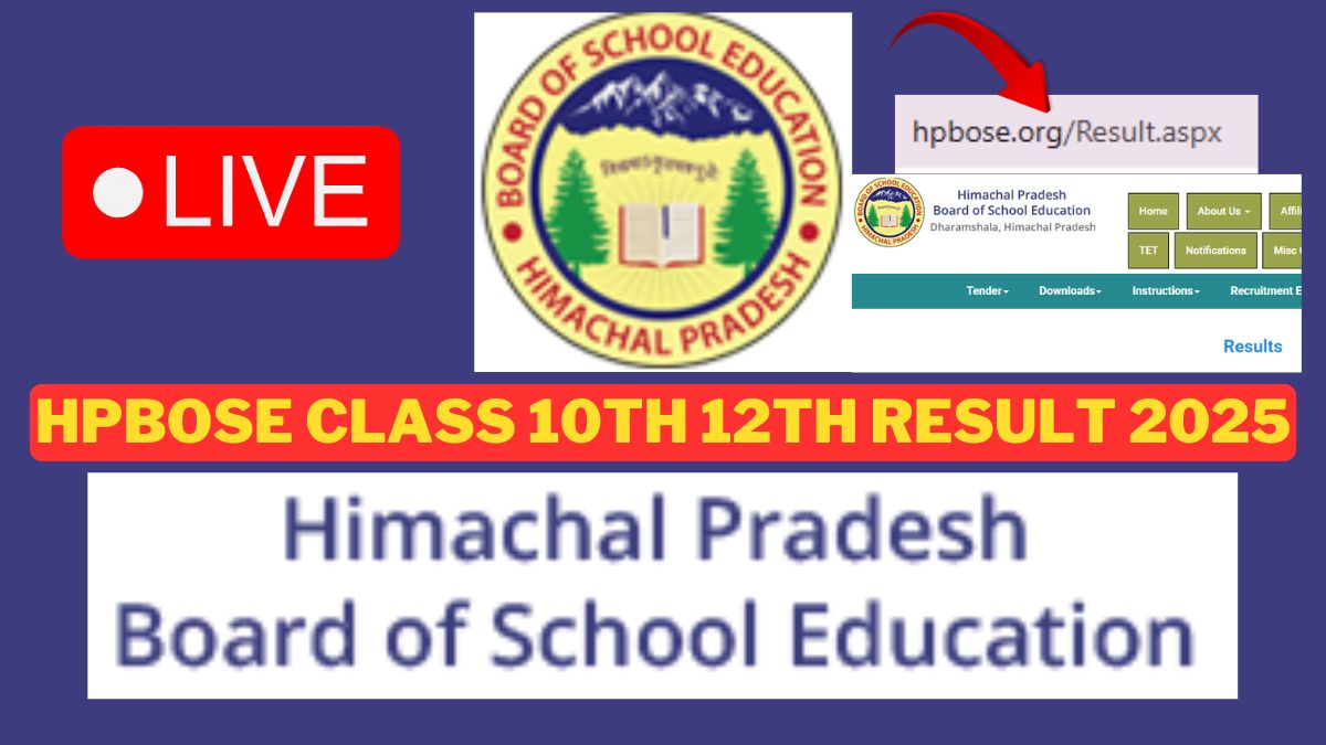 hpbose.org HPBOSE Class 10th 12th Result 2025 Date Time LIVE Updates: Himachal Pradesh Board Scorecards Expected To Be Out Today