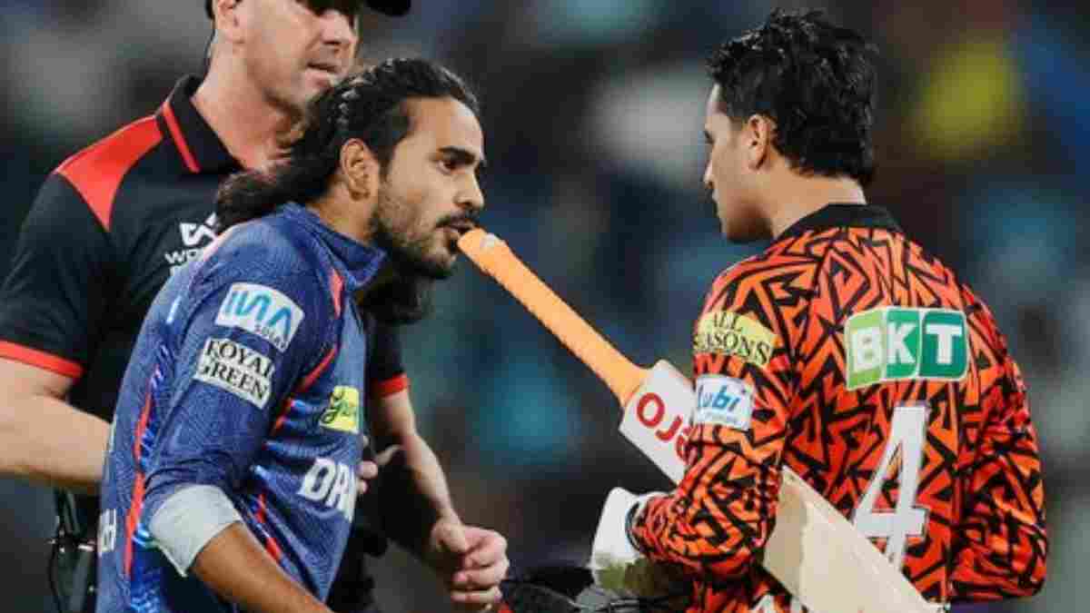 Heated spat between Digvesh Rathi and Abhishek Sharma during LSG vs SRH match
