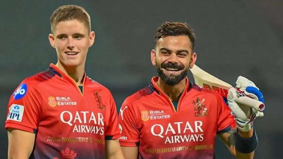 Jacob Bethell and Virat Kohli (Photo Credit - X-Platform)