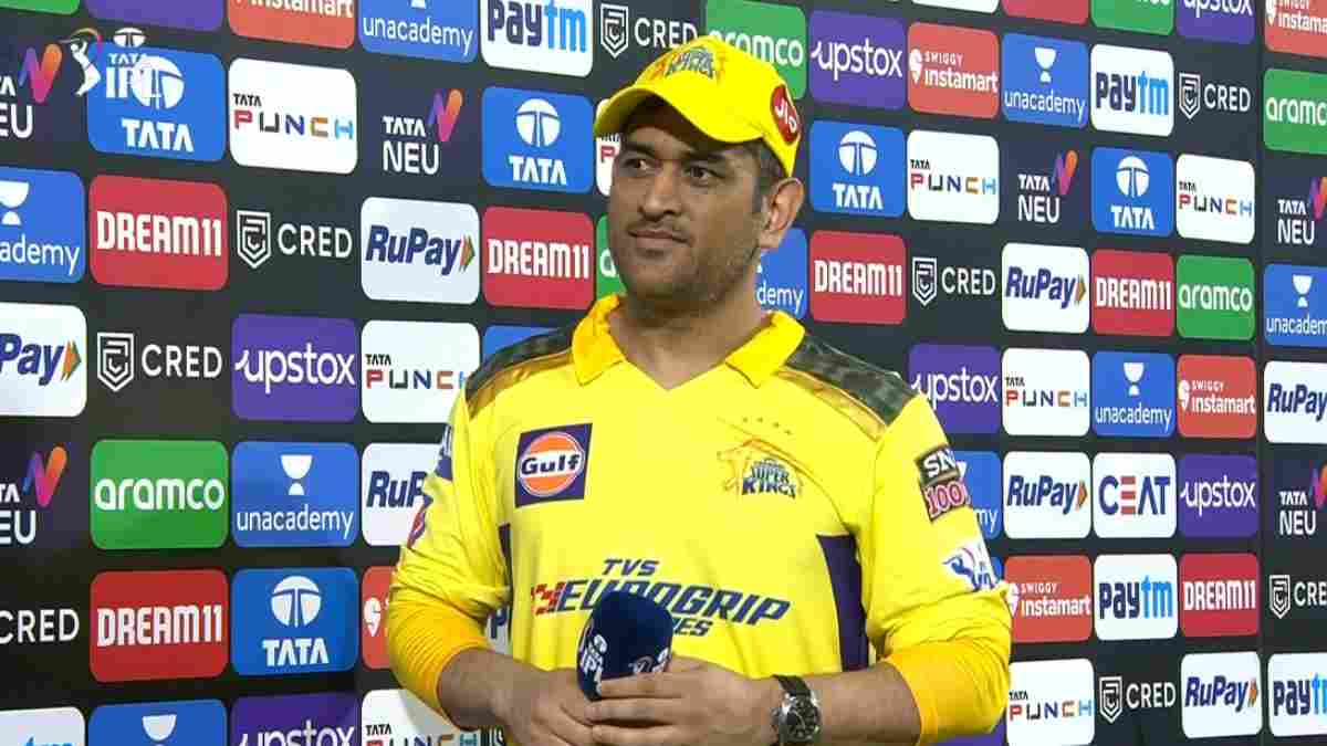 MS Dhoni in post match presentation