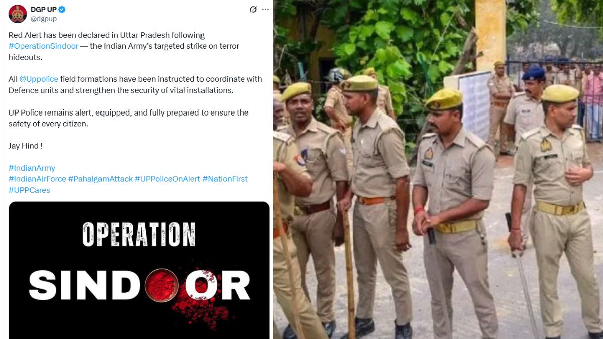 Operation Sindoor: Red Alert Declared In Uttar Pradesh, UP Police On Alert