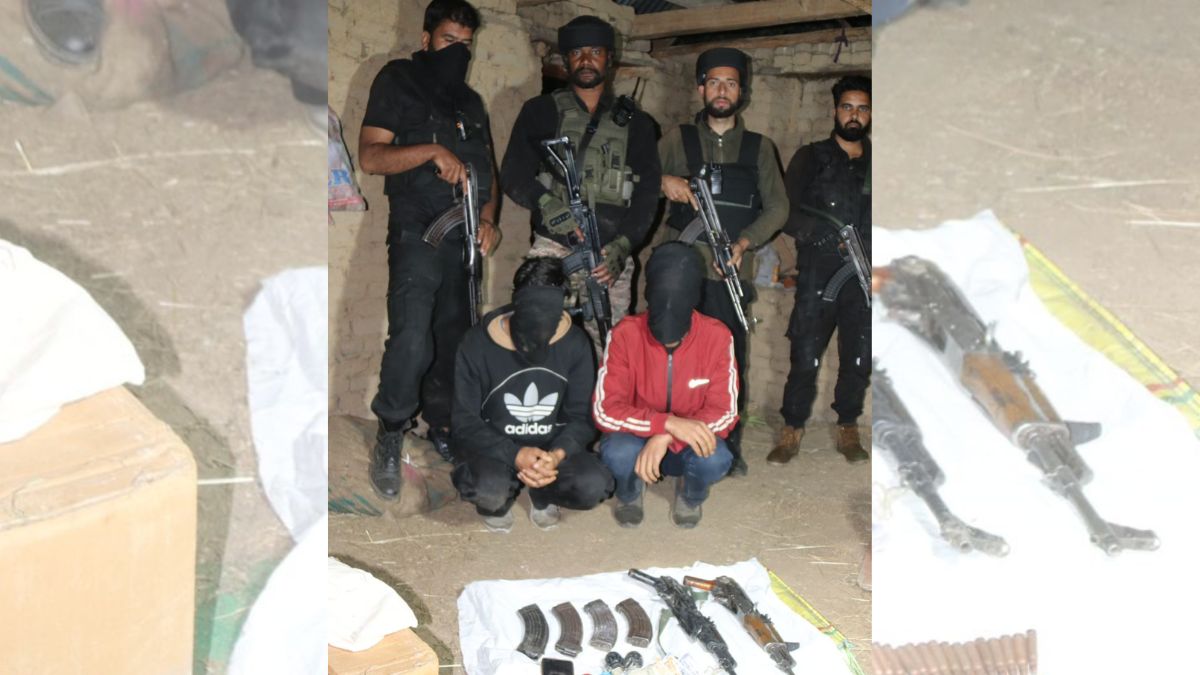 J&K: Two Hybrid Terrorists Apprehended In Shopian, Weapons And Cash Recovered