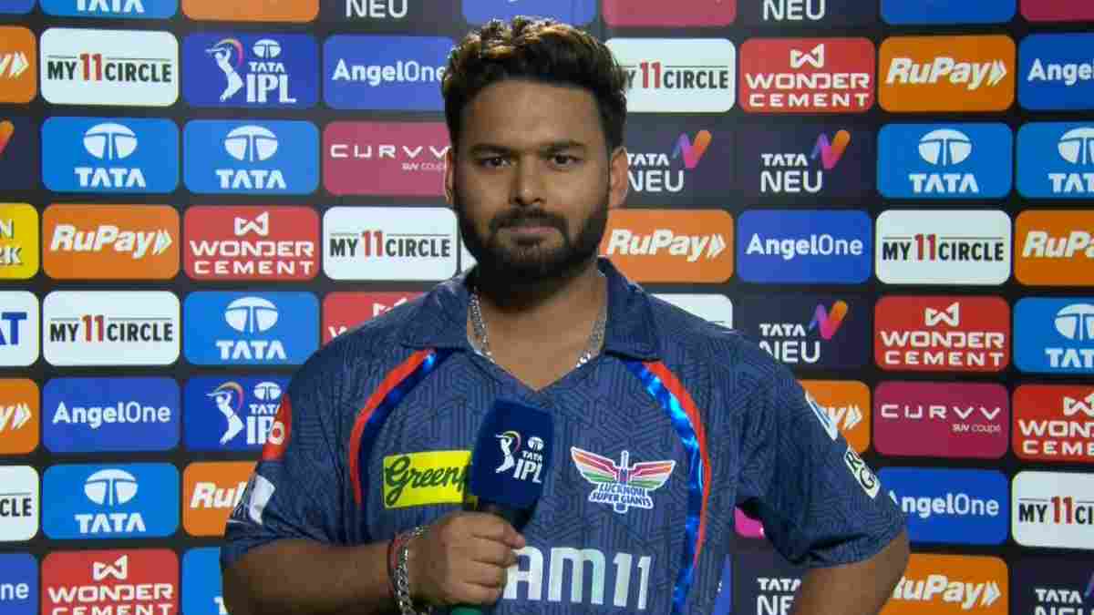 Rishabh Pant in post-match presentation of PBKS vs LSG match