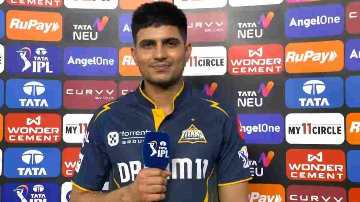 Shubman Gill in post-match presentation