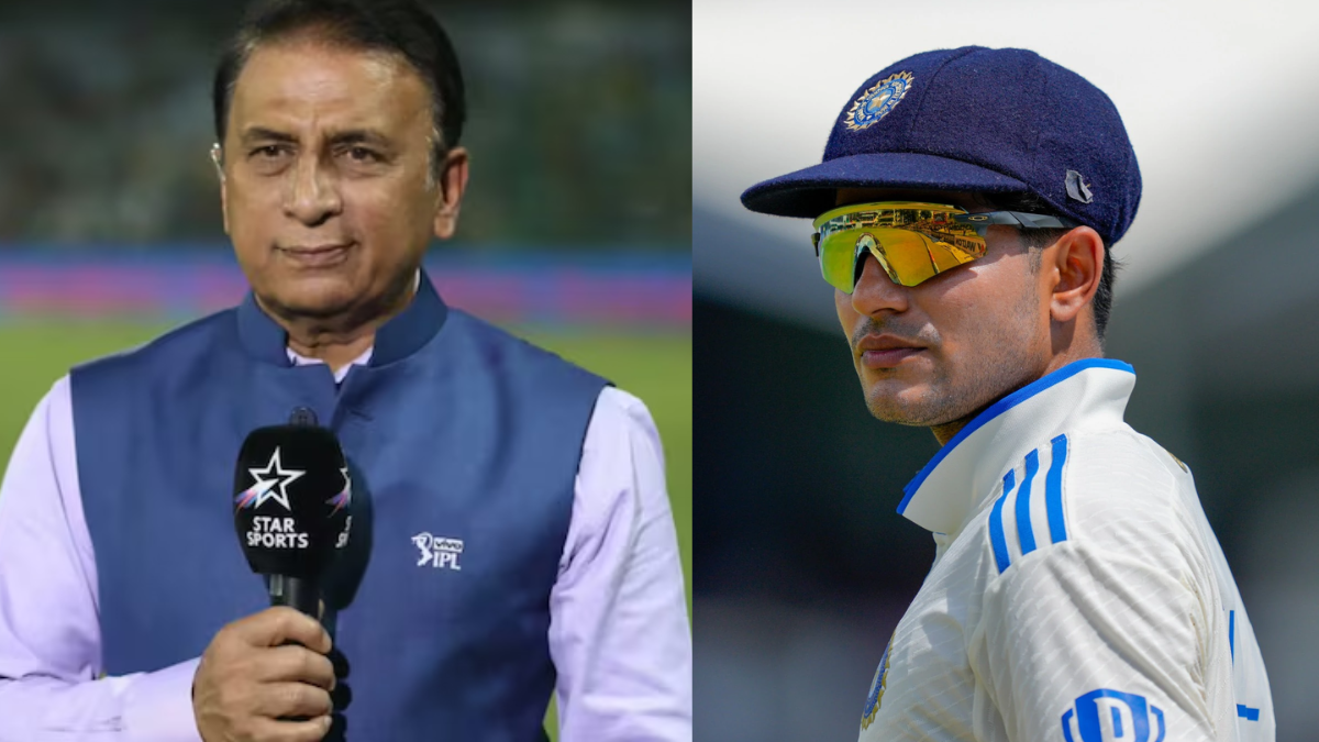 Sunil Gavaskar and Shubman Gill (Photo By - X-Platform)