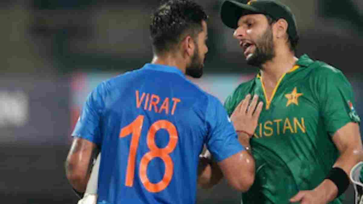 Virat Kohli and Shahid Afridi