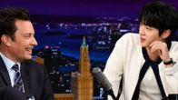 BTS' Jin at Jimmy Fallon's show