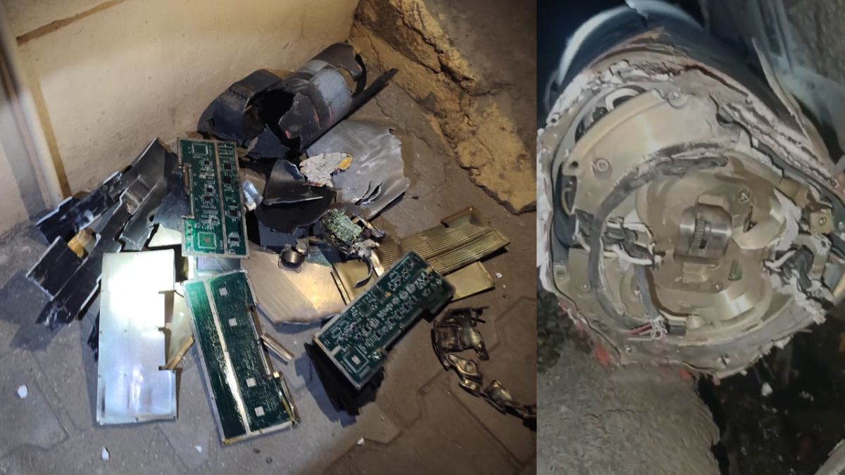 india-pakistan-drones Video: Pakistani Drone Fragments Recovered In Punjab's Jalandhar After Blast