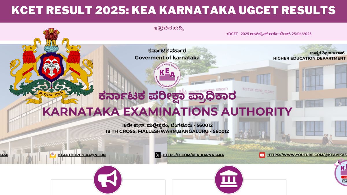 kcet-result-2025 karresults.nic.in KCET Result 2025 Live Updates: KEA Karnataka UGCET Results To Be DECLARED Shortly; Check Direct Link