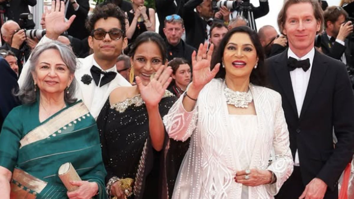 Sharmila Tagore, Simi Garewal and Wes Anderson at Cannes 2025