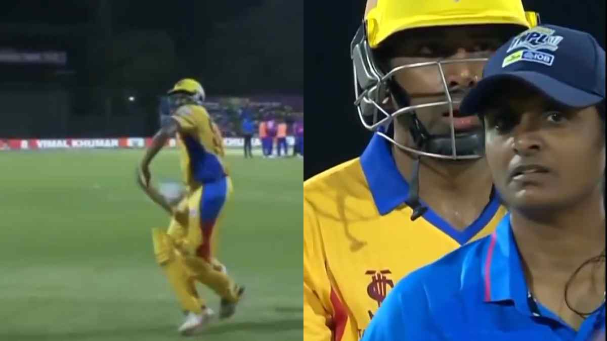 Ashwin got angry on umpire