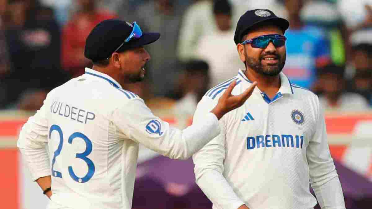 Kuldeep Yadav and Rohit Sharma