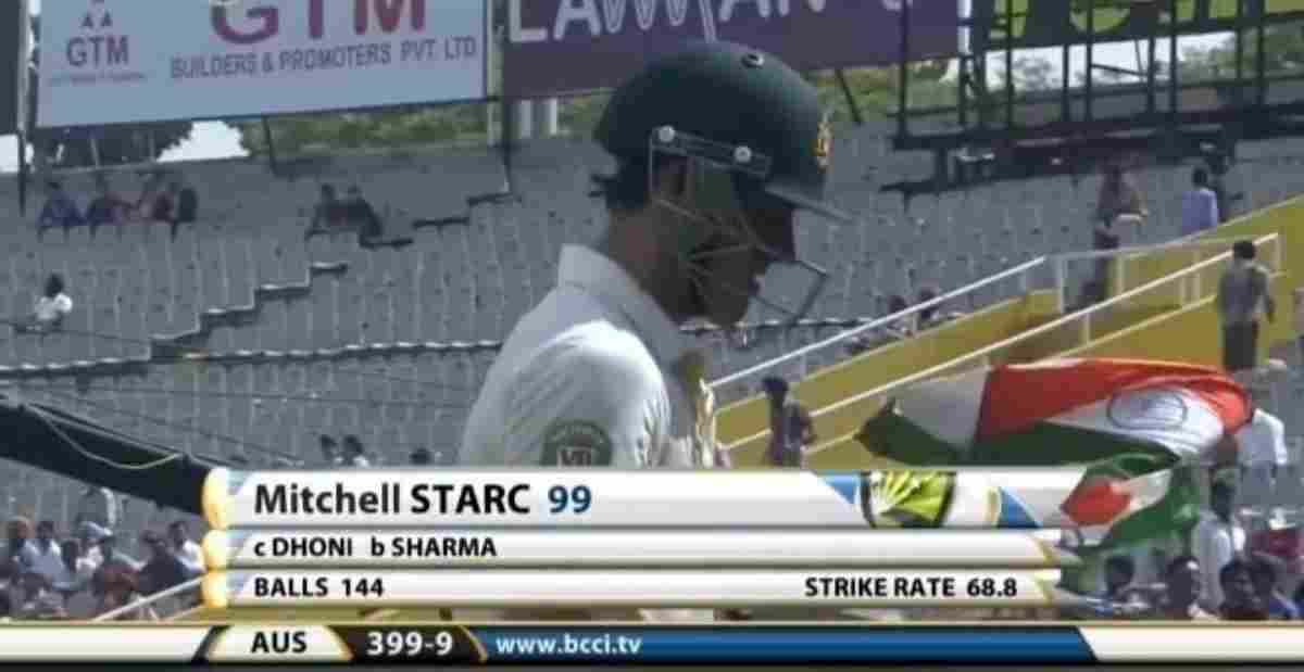 Mitchell Starc missed a century by just 1 run Mitchell Starc missed a century by just 1 run