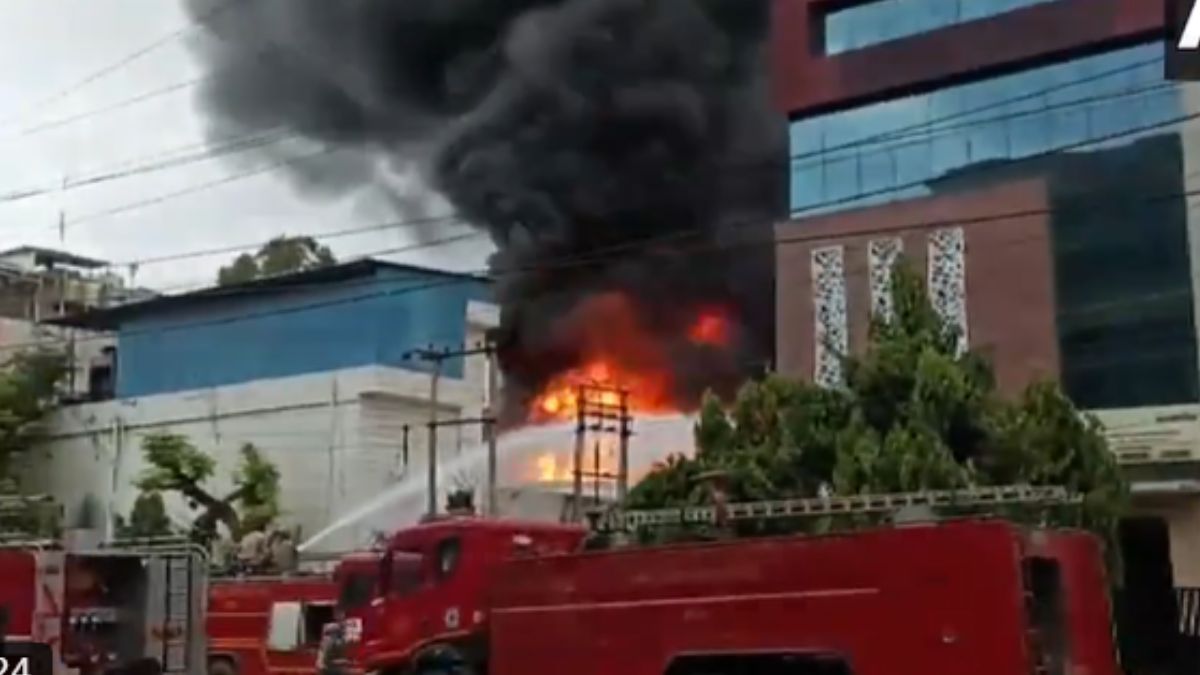 Noida: Massive Fire Breaks Out At Private Firm In Sector 2, Videos Show Thick Black Smoke