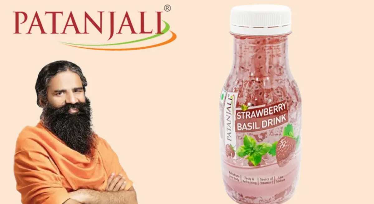 Patanjali strawberry Basil drink