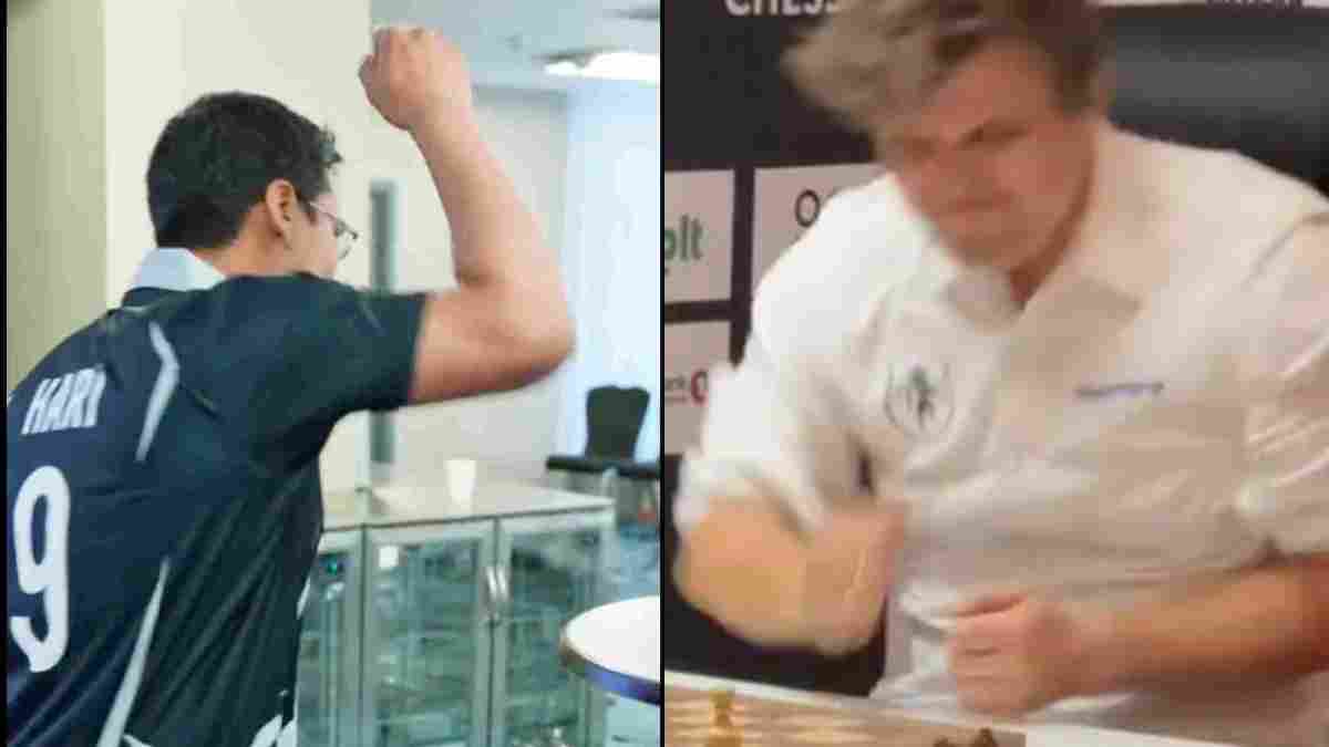 Pentala Harikrishna and Magnus Carlsen Pentala Harikrishna and Magnus Carlsen