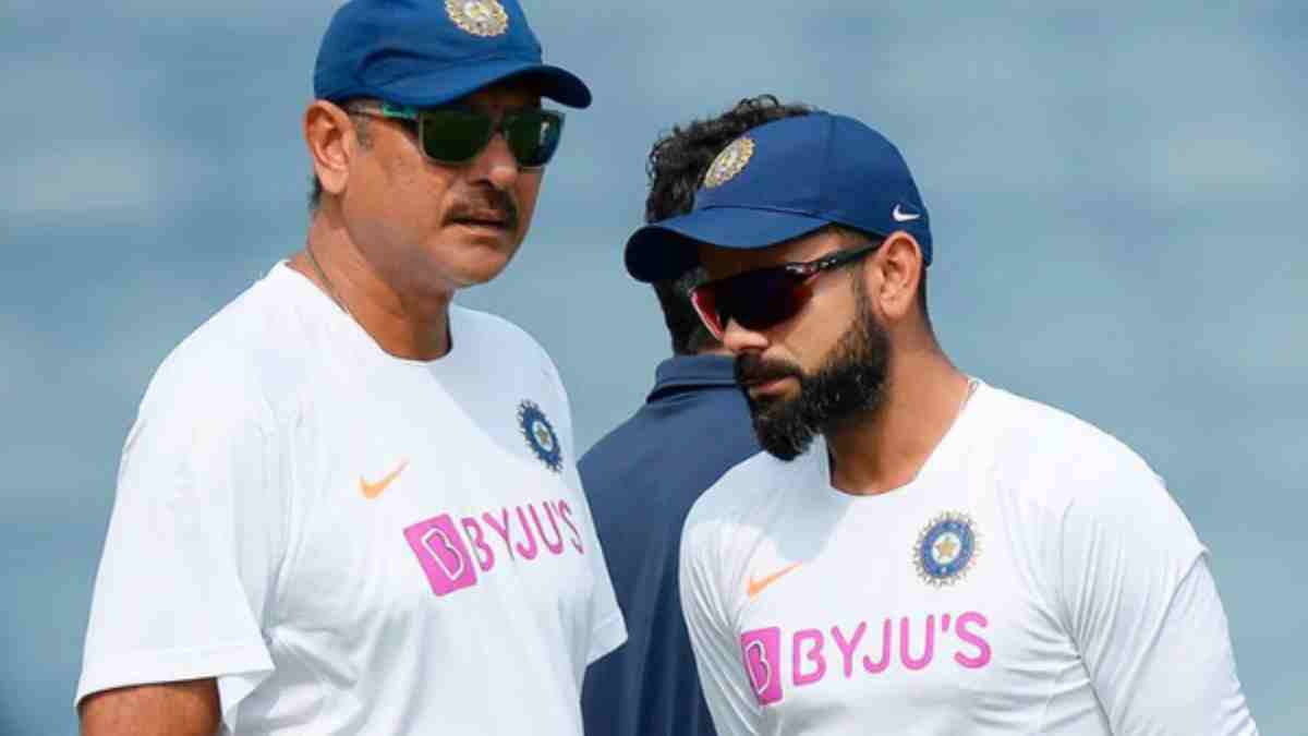 Ravi Shastri and Virat Kohli