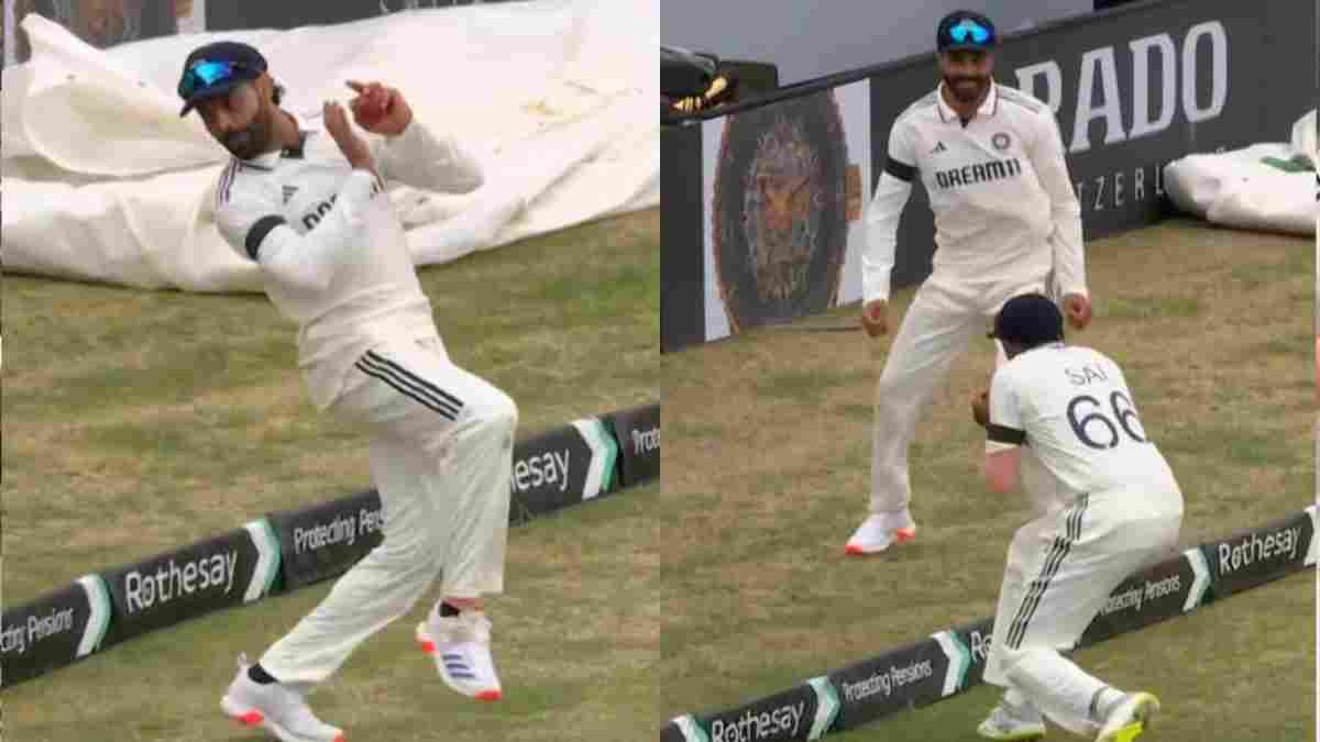 Ravindra Jadeja and Sai Sudarshan Takes a stunning catch