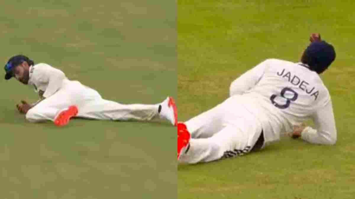 Ravindra Jadeja drops a catch