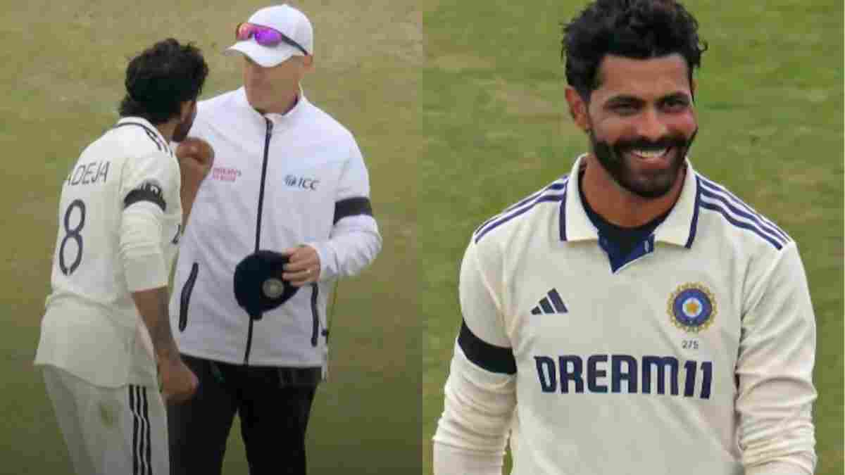 Ravindra Jadeja getting excited