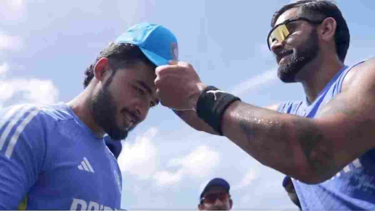 Riyan Parag and Virat Kohli