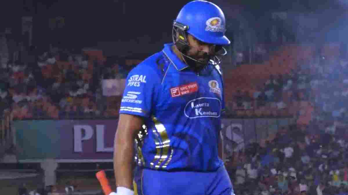 Rohit Sharma departs early in the qualifier against the Punjab Kings