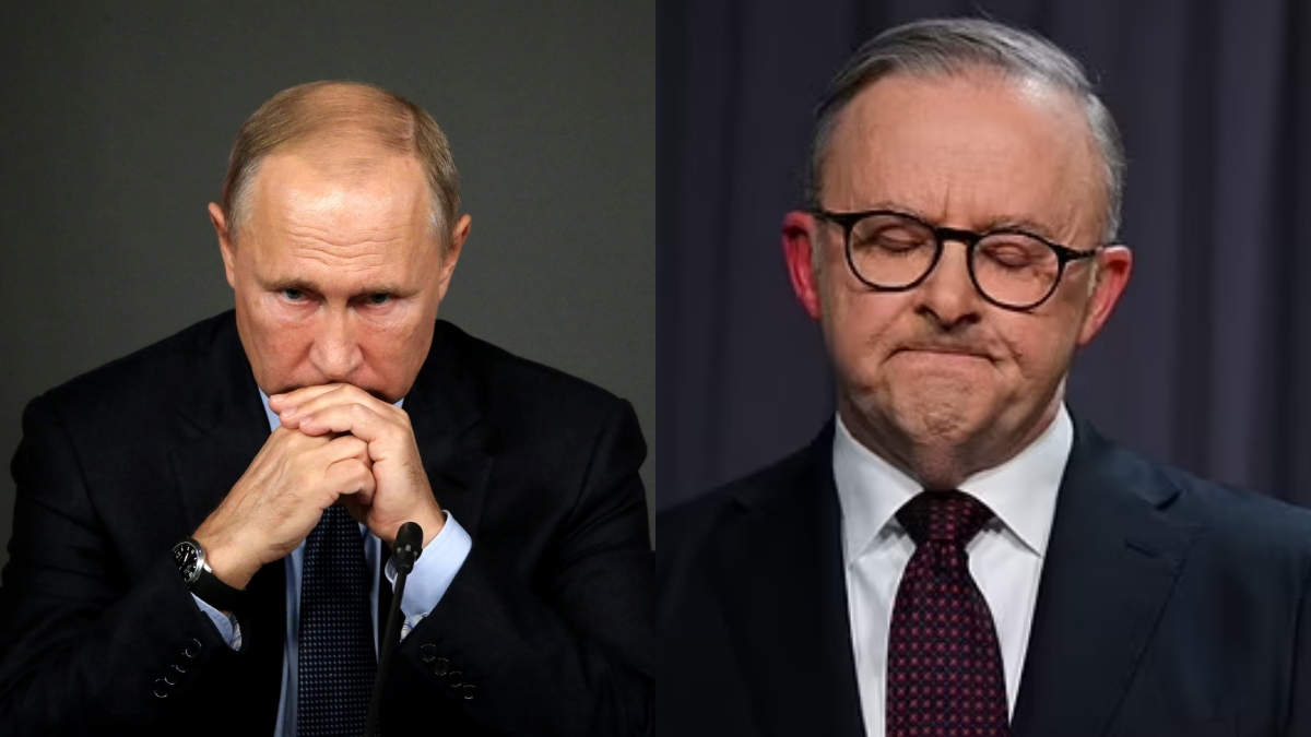 Russian President Putin And Australian PM Anthony Albanese
