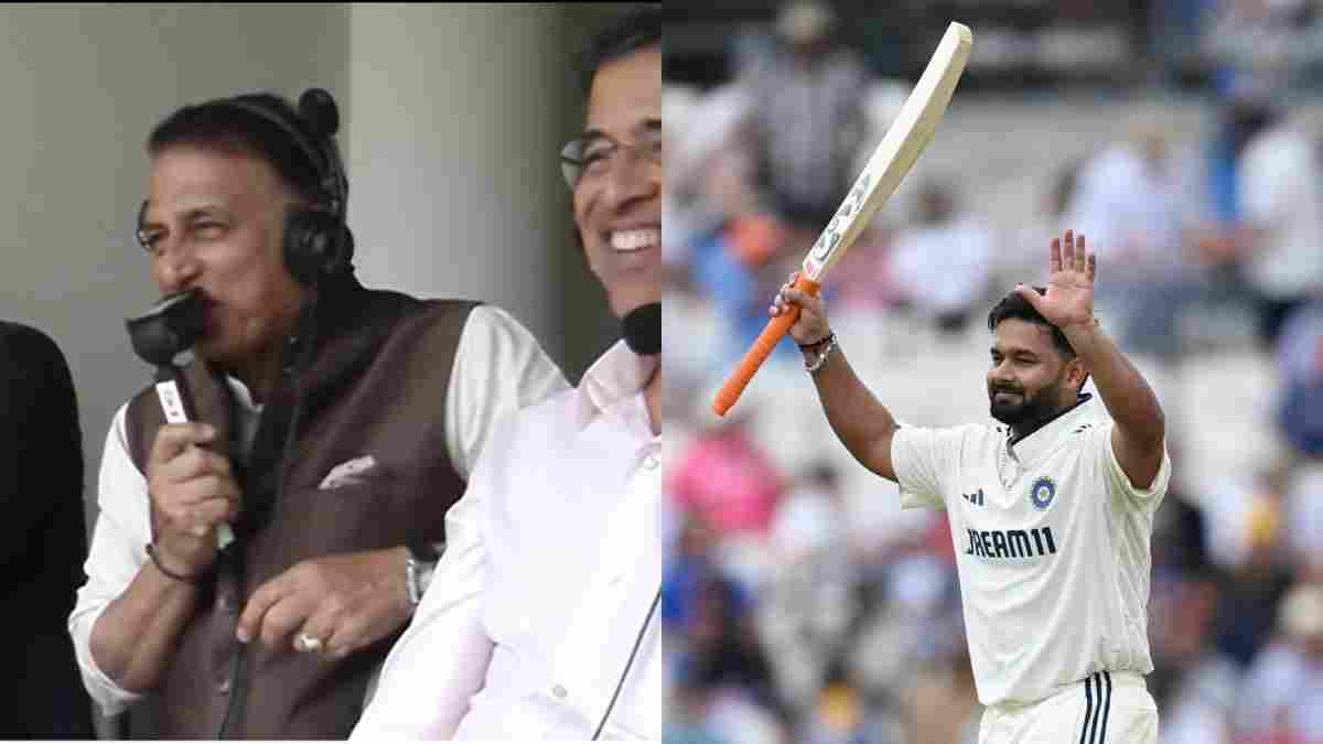 Sunil Gavaskar and Rishabh Pant